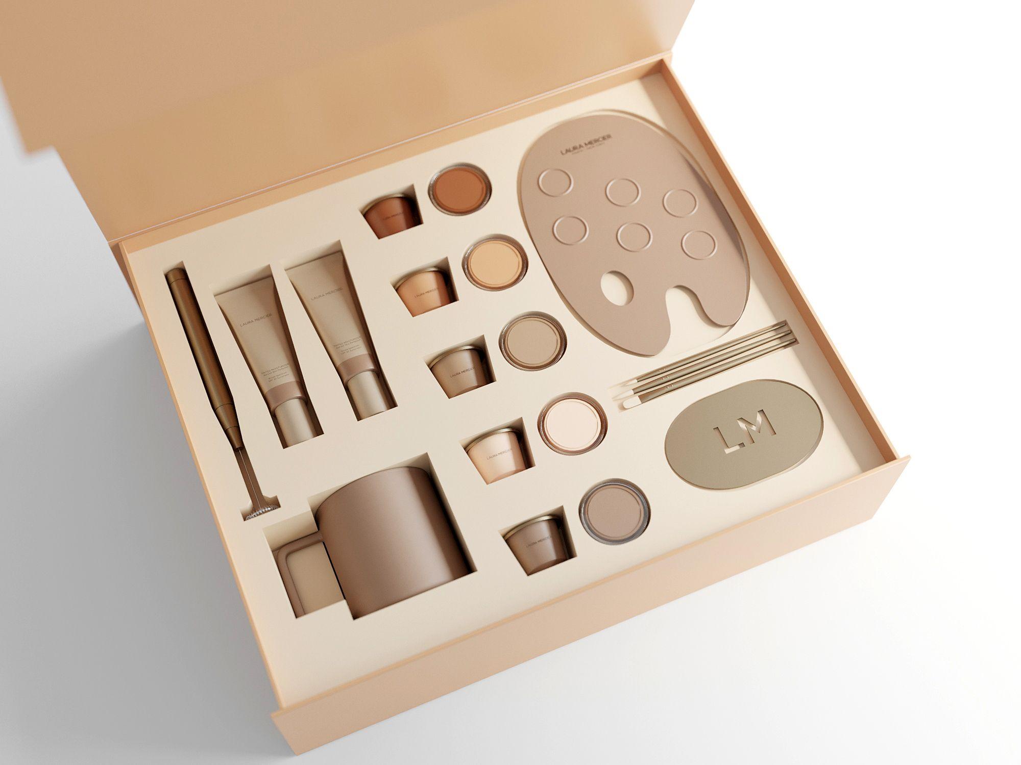 Custom packaging Laura Mercier