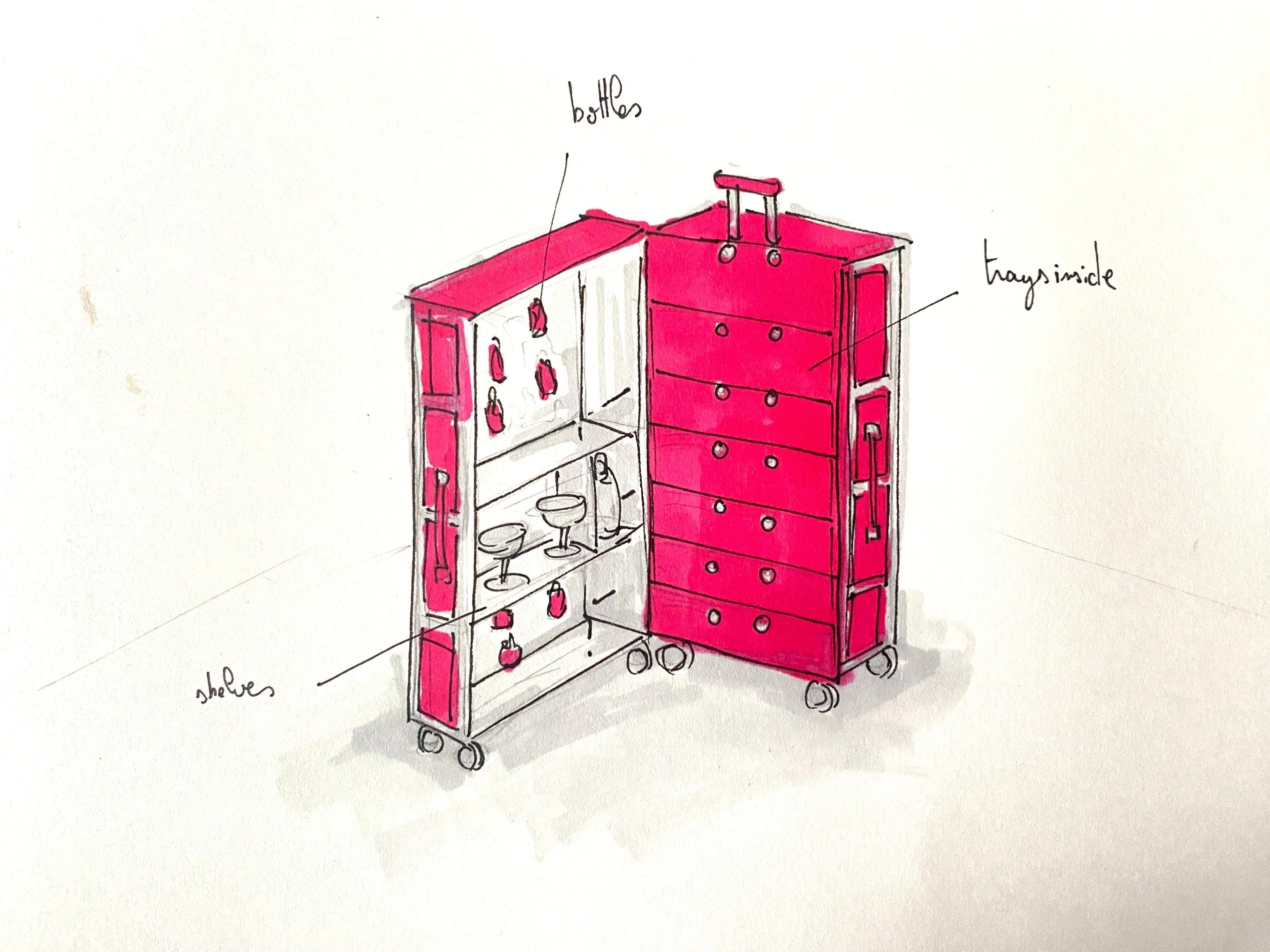 Sketch of the custom drawer
