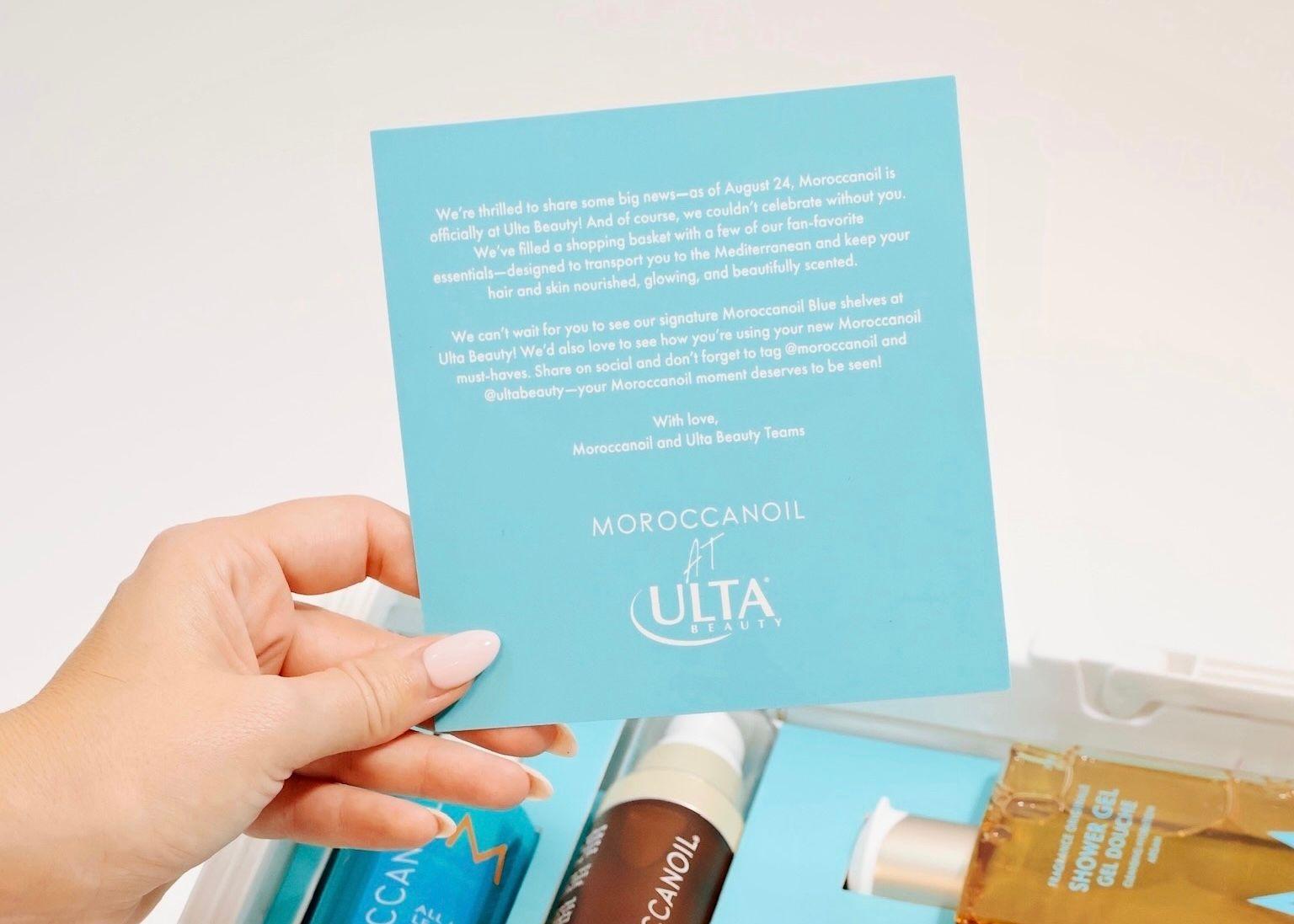 Moroccan Oil at Ulta Beauty Launch Hero Haircare Product Mailer Shopping Basket